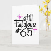 65. Geburtstag Karte (Gelbe Blume)