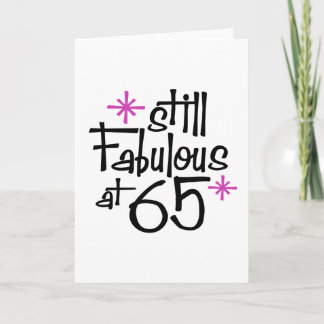 65. Geburtstag Karte