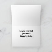 "65." GEBURTSTAG-KONFUSED COMPUTERkarte Karte (Innenseite)