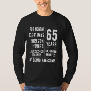 65. Geburtstag Männer Frauen Lustig 65 Jahre Alt T-Shirt