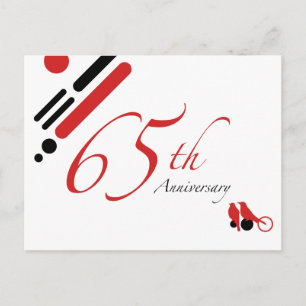 65. Geburtstag (Mod-Vögel) Postkarte