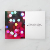 65. Geburtstag Neon-Partylichter Karte (Innenseite)