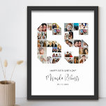65. Geburtstag Nr. 65 Custom Foto Collage Poster<br><div class="desc">Feiern Sie 65. Geburtstag mit diesem personalisierten 65 Foto Collage Poster. Dieses individuell gestaltbare Geschenk eignet sich auch für Hochzeitsfeiern. Es ist eine großartige Möglichkeit, wertvolle Erinnerungen aus Ihrer Hochzeit und Ihrem verheirateten Leben zu zeigen. Das Poster enthält eine Collage von Fotos, die diese besonderen Momente erfassen, und kann mit...</div>