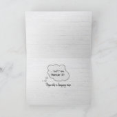 65. Geburtstag Pelican auf einem Dock Karte (Innenseite)