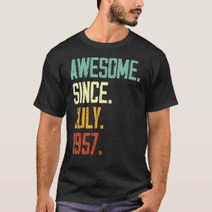 65. Geburtstag Phantastisch seit Juli 1957 65 Jahr T-Shirt