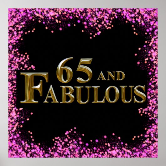 65. Geburtstag Poster (Vorne)