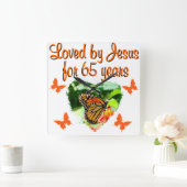 65. GEBURTSTAG QUADRATISCHE WANDUHR (Zuhause)