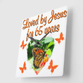 65. GEBURTSTAG QUADRATISCHE WANDUHR (Winkel)