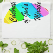 65. GEBURTSTAG RAIN BUTTERFLY-DESIGN GESCHIRRTUCH (Gefaltet)