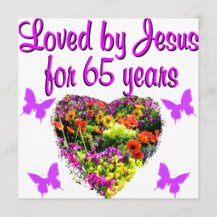 65. GEBURTSTAG RELIGIOUS KARTE