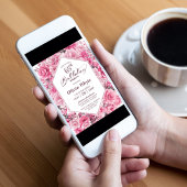 65. Geburtstag Rosa Party Einladung