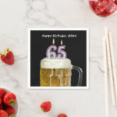 65. Geburtstag Serviette (Beispiel)