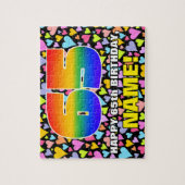 65. Geburtstag — Spaß, liebevolle Herzformen + "65 Puzzle (Vertikal)