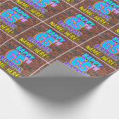 65. Geburtstag: Spaß, Urban Graffiti Inspiriert Lo Geschenkpapier (Ecke)