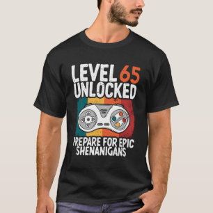 65. Geburtstag Stufe 65 Freigeschaltet Vintage Lus T-Shirt