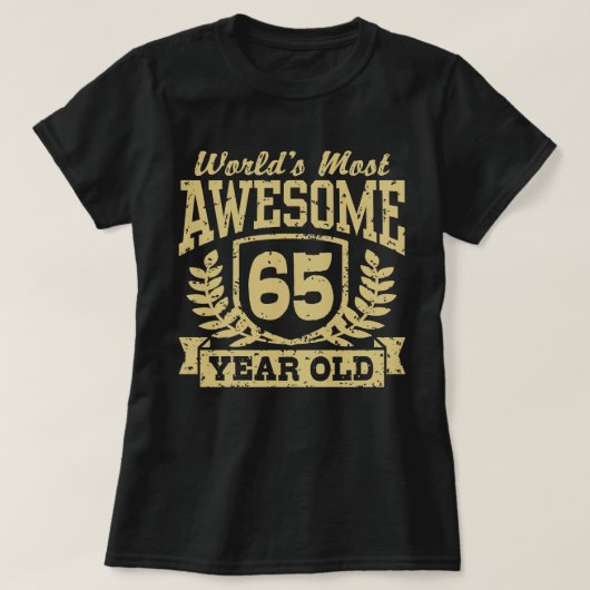 65. Geburtstag T-Shirt (Design vorne)