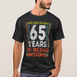 65. Geburtstag Toll 65 Jahre alt Vintage Retro 7 T-Shirt