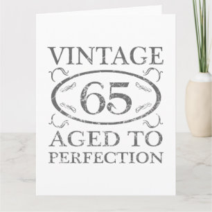 65. Geburtstag Vintage Karte