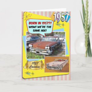 65. Geburtstag! Wow, genauso alt wie dieser Chevy Karte