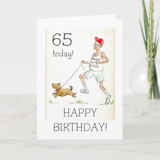 Glückwunschkarte zum Geburtstag alles Gute Fünfundsechzig 65