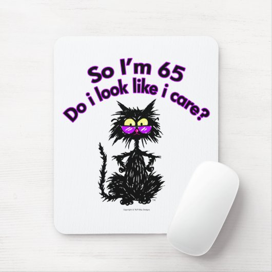 65. Geburtstags-Katze Mousepad (Mit Mouse)