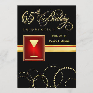 65. Geburtstags-Party Einladungen