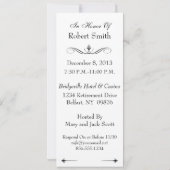 65. Geburtstags-Ruhestands-Kombinations-Einladung Einladung (Rückseite)