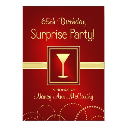 65 Geburtstags Uberraschungs Party Einladungen Meine Einladungskarten De