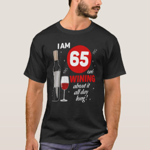 65. Geburtstagsdekorationen für Frauen Männer Rote T-Shirt