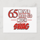 65. Geburtstagsdesigns Postkarte (Vorderseite)