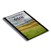 65. Geburtstagsfeier Golf Custom Gästebuch Notizblock (Rechte Seite)