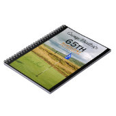 65. Geburtstagsfeier Golf Custom Gästebuch Notizblock (Linke Seite)