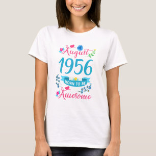 65. Geburtstagsfloral für im August Geborene Fraue T-Shirt