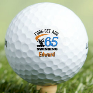 65. Geburtstagsgeschenk für Opa Lustiges Blaues In Golfball