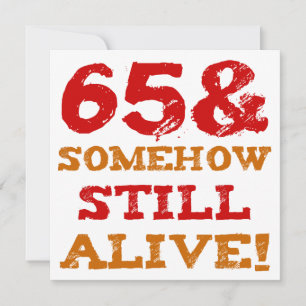 65. Geburtstagsgeschenk Karte