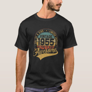65. Geburtstagsgeschenk Retro Vintag 1955 65 Jahre T-Shirt