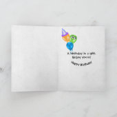 65. Geburtstagskandale mit Eyeballs Karte (Innenseite)