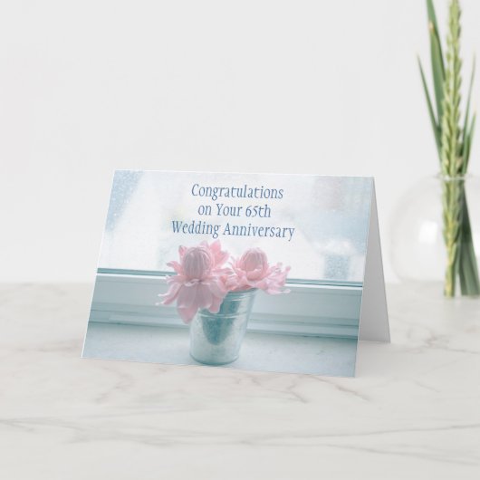 65. Geburtstagskarte Karte (Vorderseite)