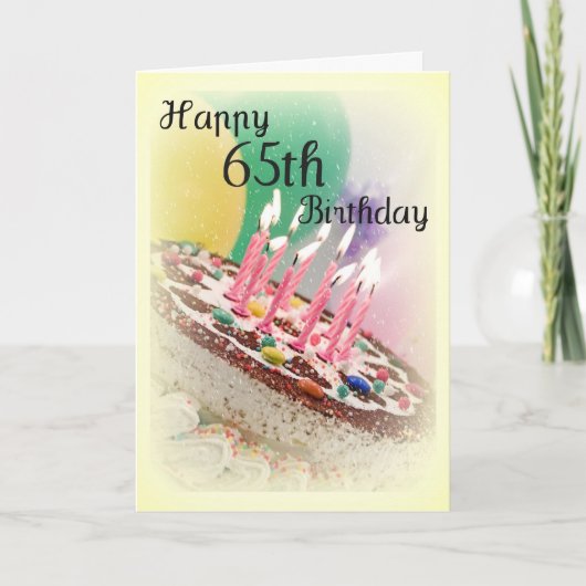 65. Geburtstagskarte Karte (Vorderseite)