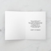 65. Geburtstagskarte mit rosa Flamingo Karte (Innenseite)