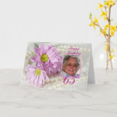 65. Geburtstagskarte mit Tageszeitung Karte (Gelbe Blume)