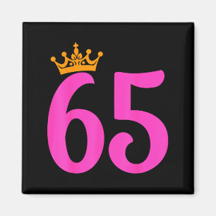 65. Geburtstagskrone 65 Jahre alte Geburtstagsfeie Magnet
