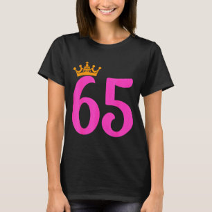 65. Geburtstagskrone 65 Jahre alte Geburtstagsfeie T-Shirt