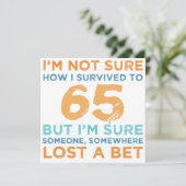 65. Geburtstagslegende Karte (Stehend Vorderseite)