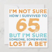 65. Geburtstagslegende Karte (Vorderseite)