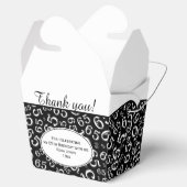 65. Geburtstagspartei Schwarz/Weiß Zahlenmuster Geschenkschachtel (Geöffnet)