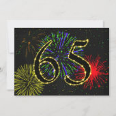 65. Geburtstagsparty Einladung (Vorderseite)