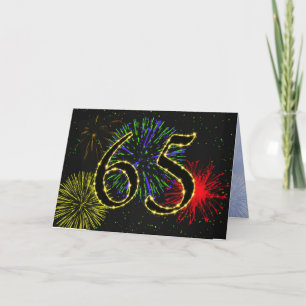 65. Geburtstagsparty Einladung