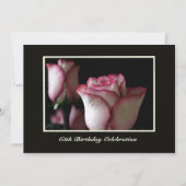 65. Geburtstagsparty Einladung Rose (Vorderseite)