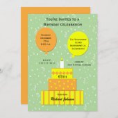 65. Geburtstagsparty Einladung Spaß 65. Kuchen (Vorne/Hinten)